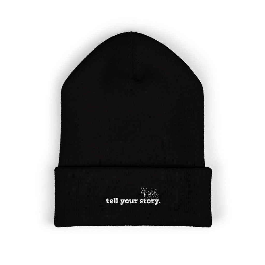 'Tell your story' Classic Cuffed Beanie