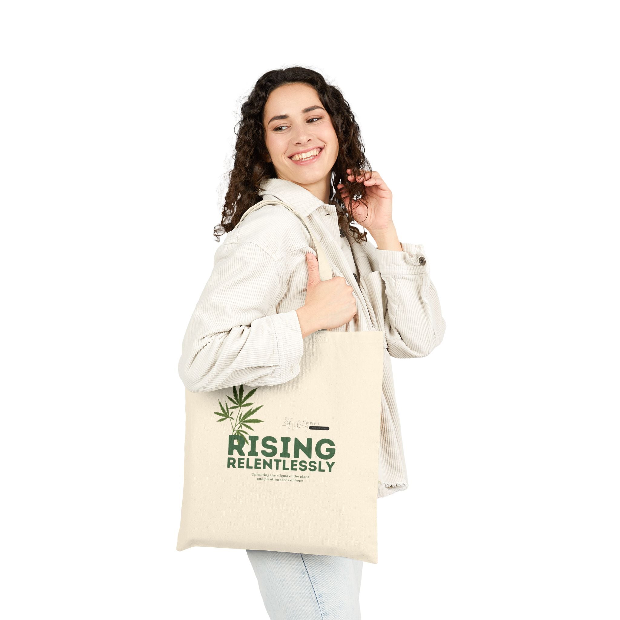 “Rising Relentlessly” Canvas Tote