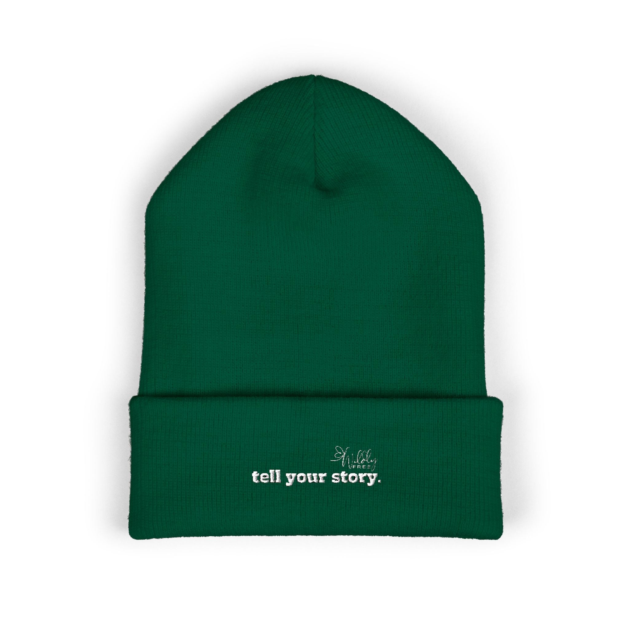 'Tell your story' Classic Cuffed Beanie