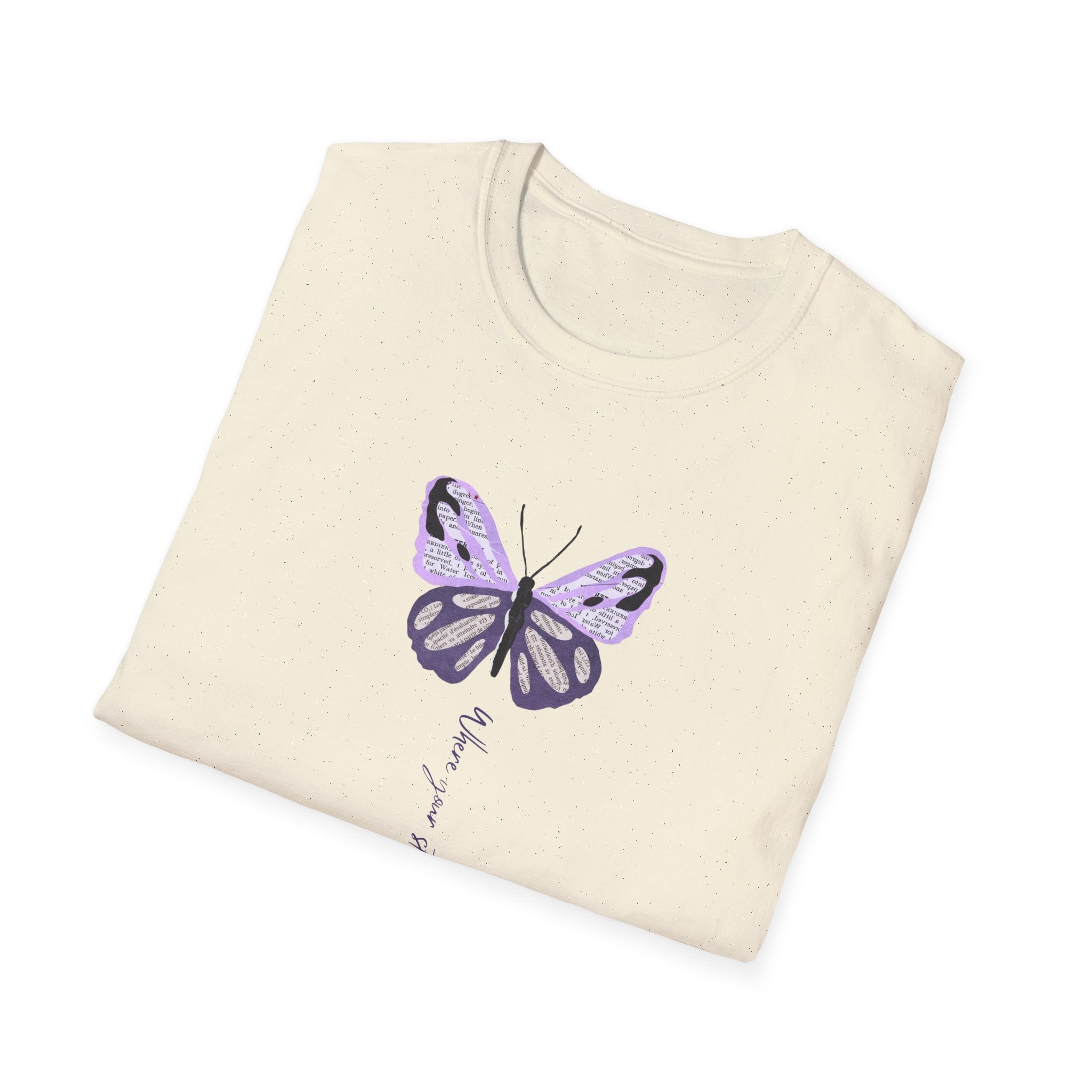 "Where Your Story Finds Its Wings" Soft Unisex Tee