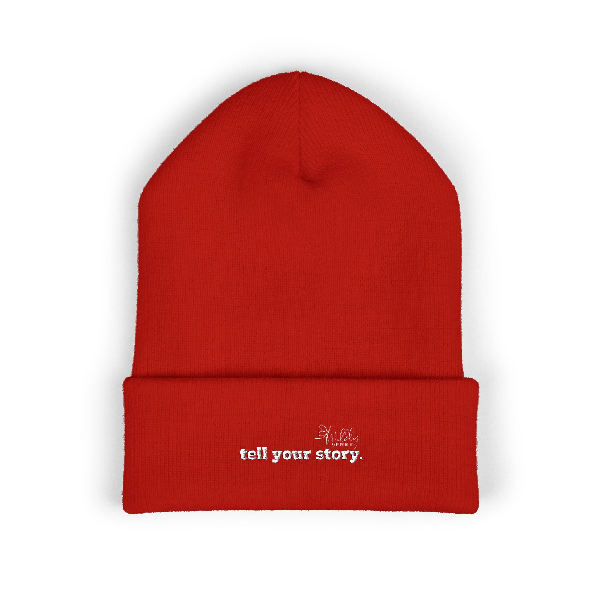 'Tell your story' Classic Cuffed Beanie