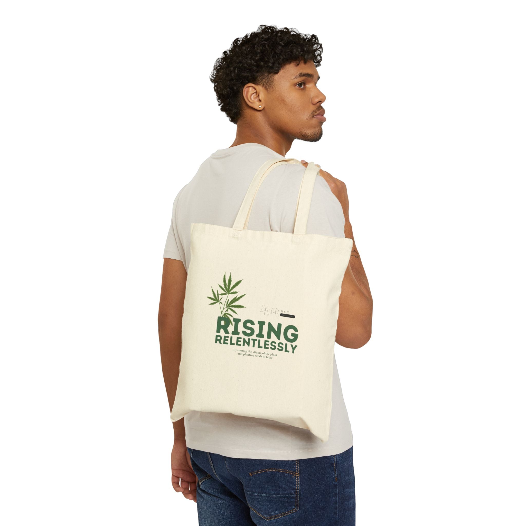 “Rising Relentlessly” Canvas Tote