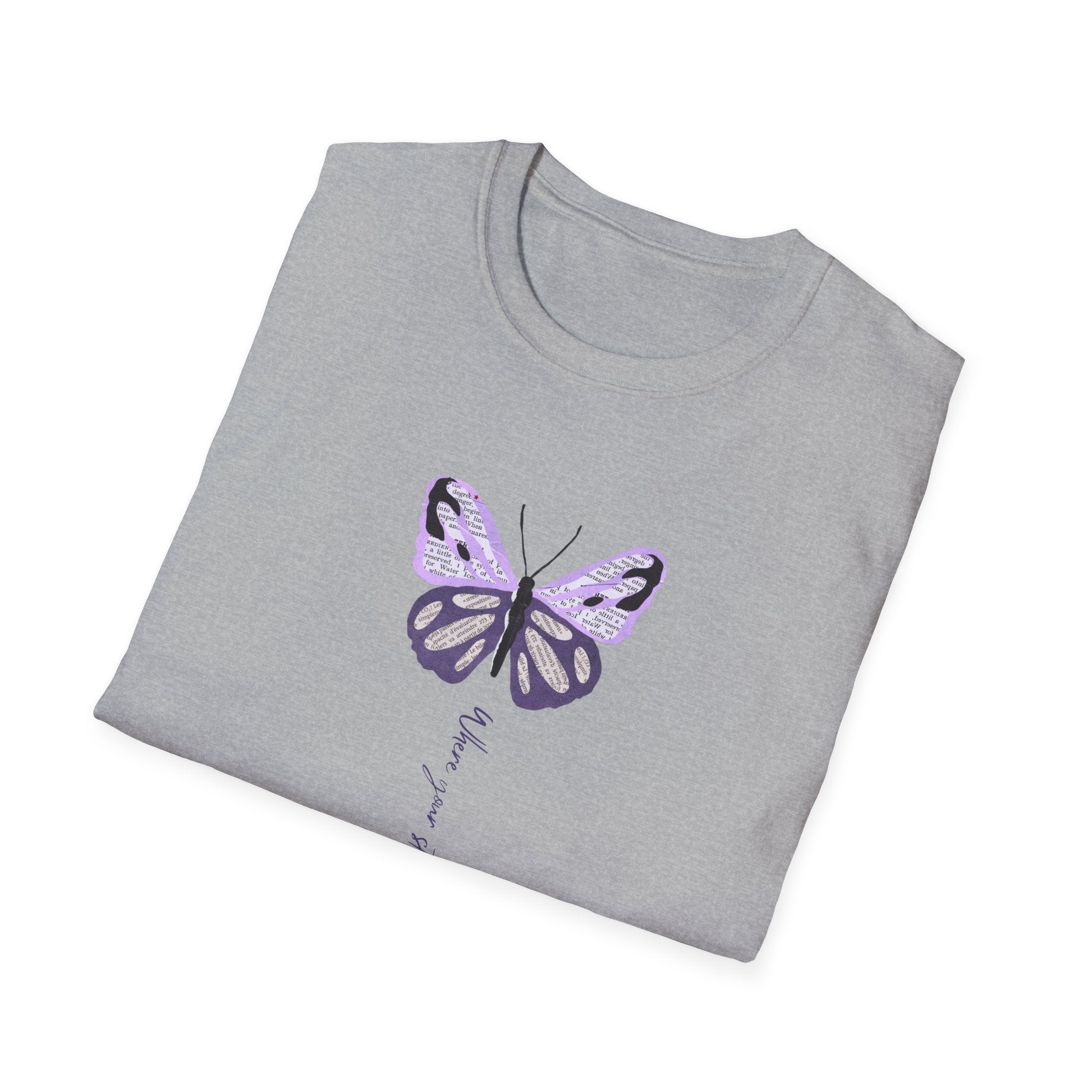 "Where Your Story Finds Its Wings" Soft Unisex Tee