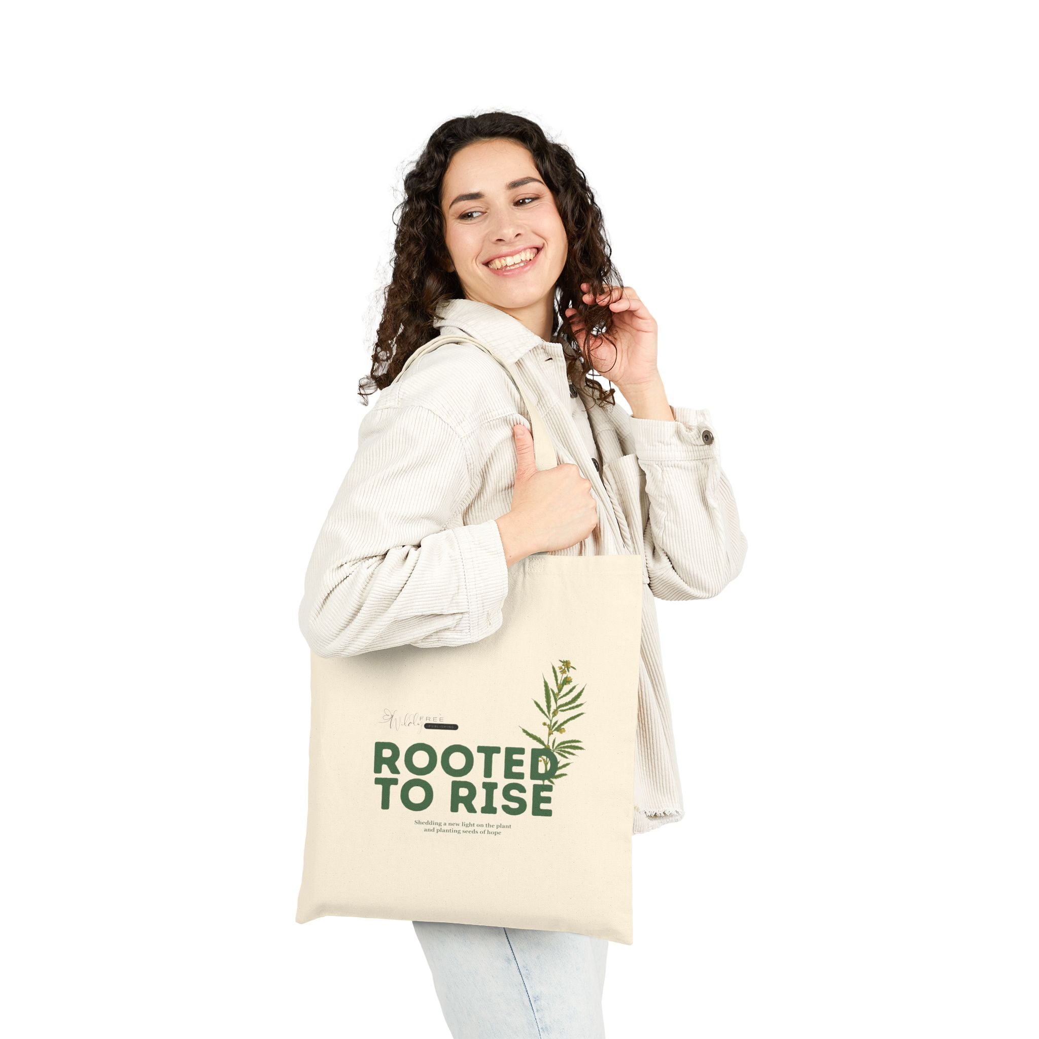 “Rooted to Rise” Canvas Tote