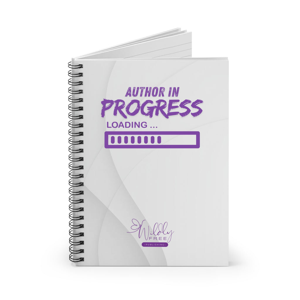 Author in Progress Spiral Notebook - Perfect for Writers, Students, Dreamers, Journaling, Back to School, Unique Gift Idea