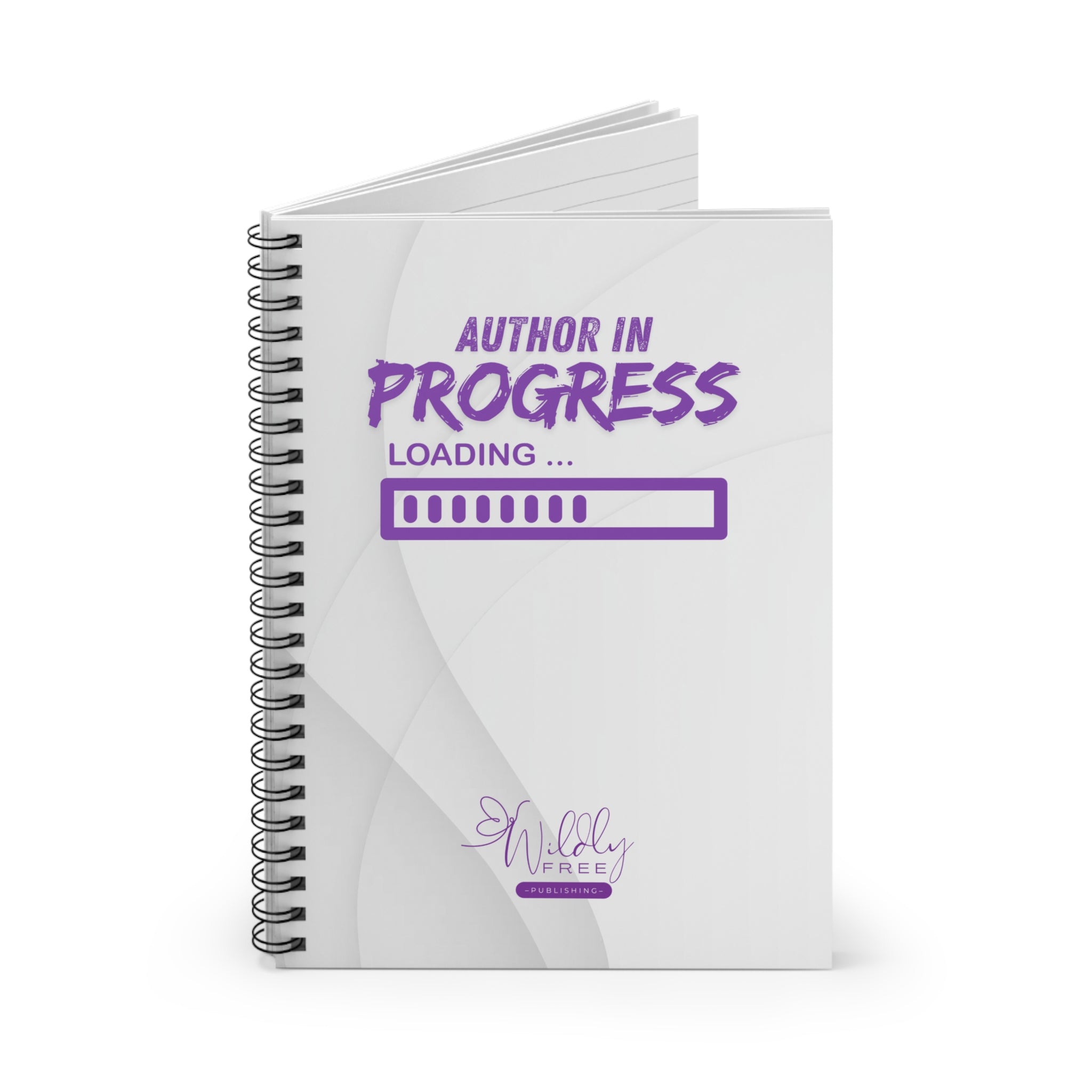 Author in Progress Spiral Notebook - Perfect for Writers, Students, Dreamers, Journaling, Back to School, Unique Gift Idea