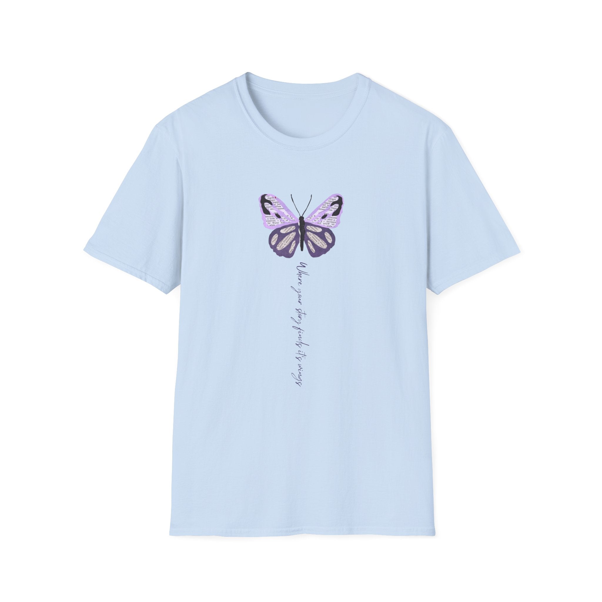"Where Your Story Finds Its Wings" Soft Unisex Tee