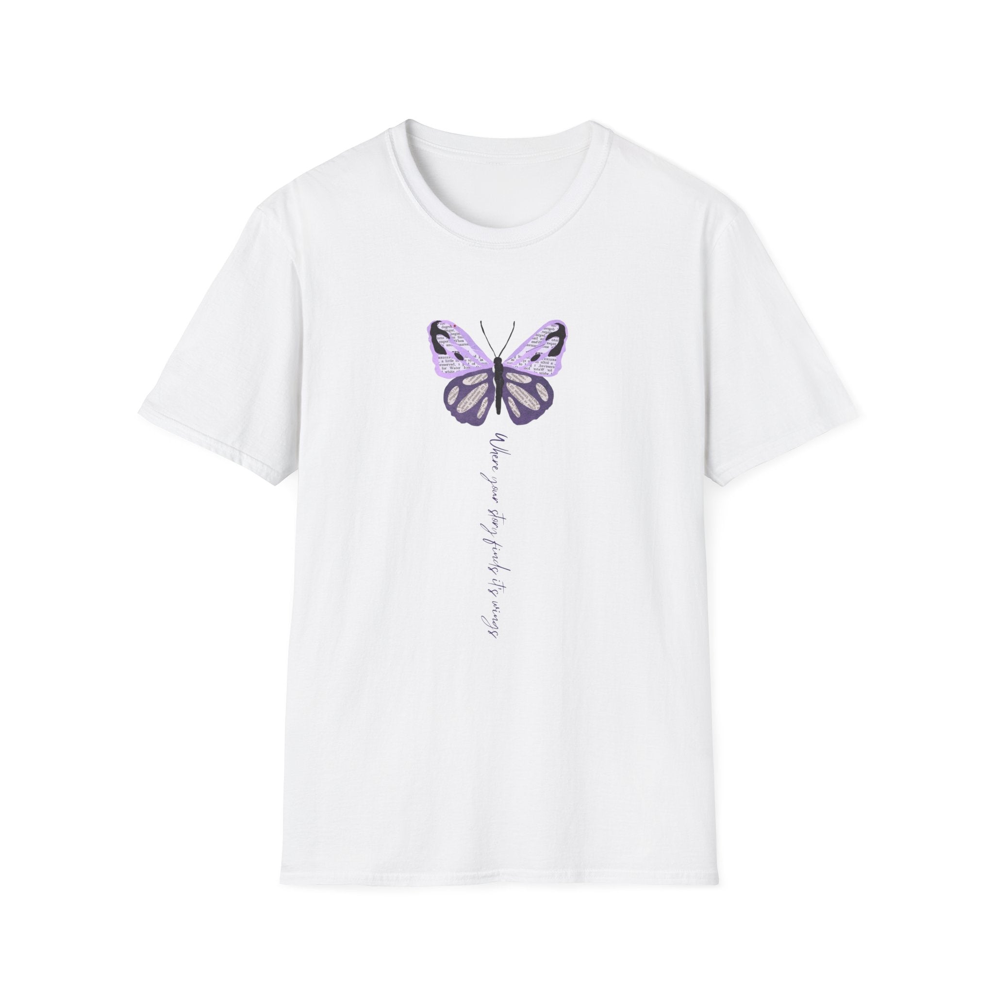 "Where Your Story Finds Its Wings" Soft Unisex Tee
