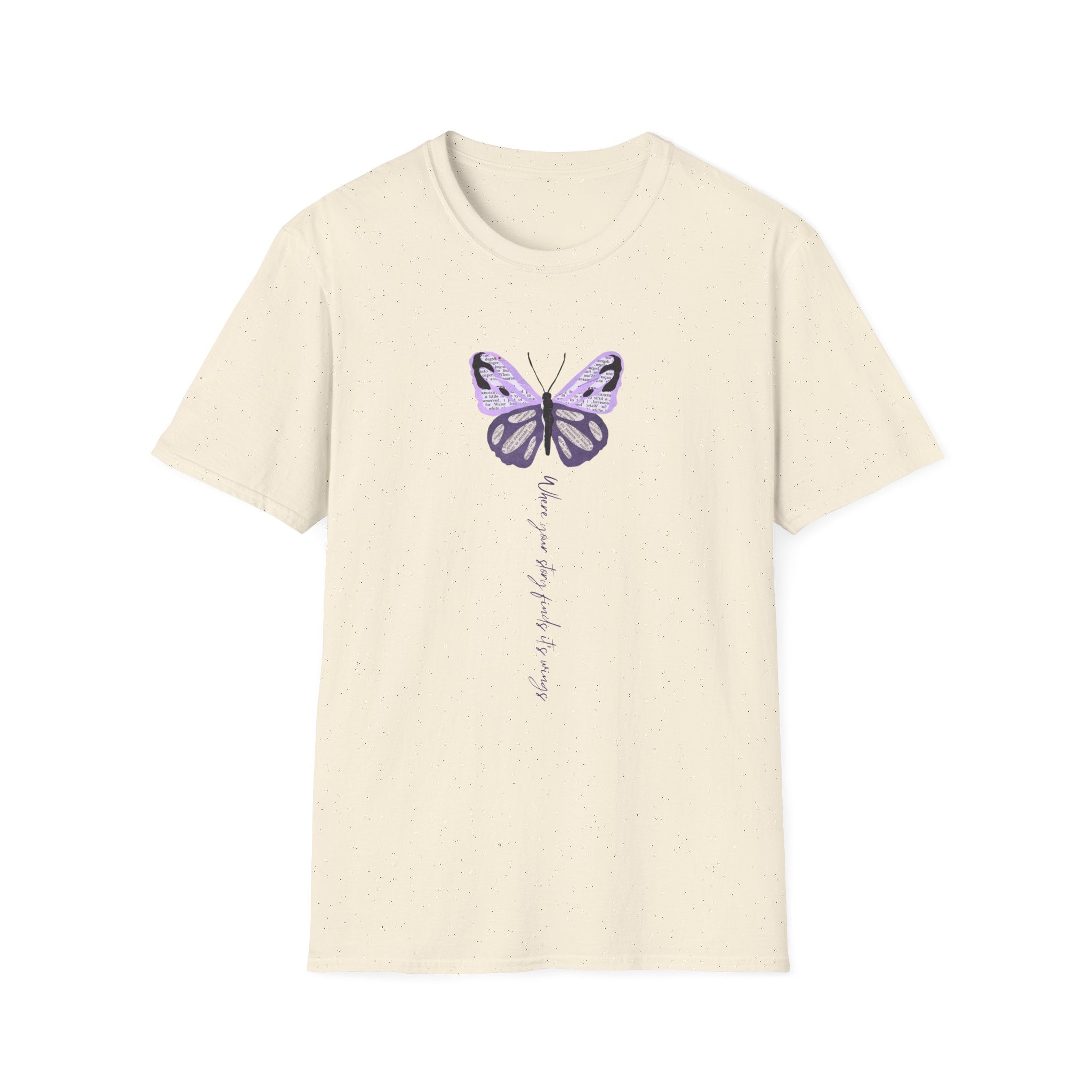 "Where Your Story Finds Its Wings" Soft Unisex Tee